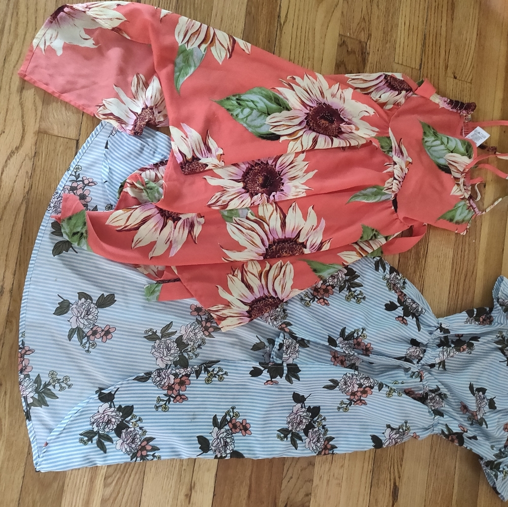 Girls summer dress and romper